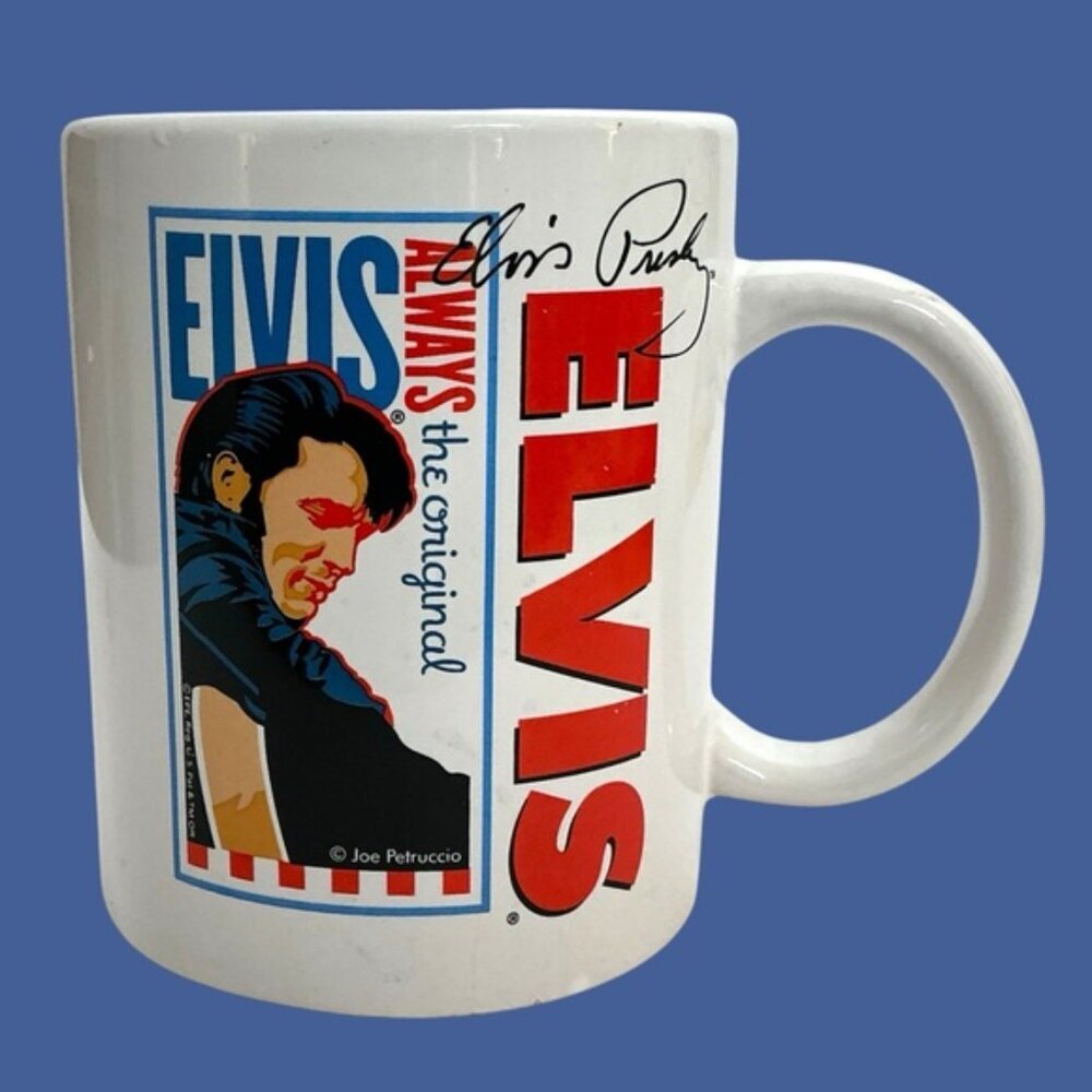 Vintage Elvis Presley Mug with Signature 12 oz Coffee Tea White 2010 Collectible - Picture 16 of 16